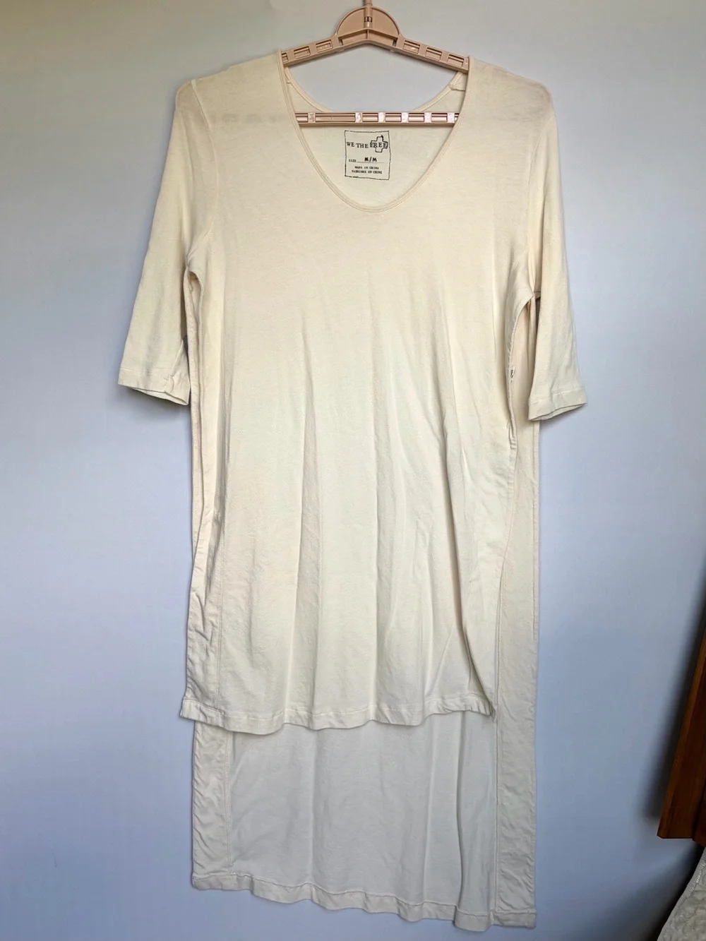 We The Free Free People Women Sz M Lot Of 2 Extreme Side Slit Tunic Top Coverup